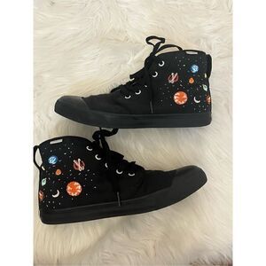 Bangs Canvas High Top Solar System Shoes  M/8.5 W/10